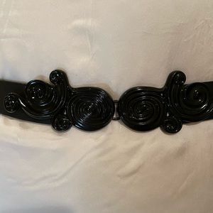 Chicos leather and metal belt